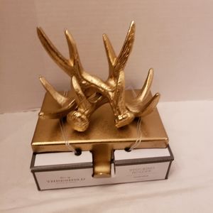 New threshold deer antler Christmas stocking holde